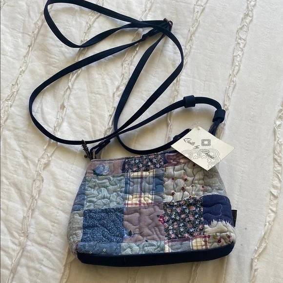NWT Handmade Quilted Patchwork Shoulder Bag - Picture 1 of 10